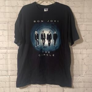 Bon Jovi “The Circle” 2010-2011 tour t-shirt in black size large